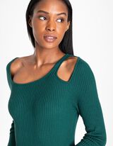 Scollo squadrato - verde scuro