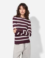 Maglione - Bottoni decorativi - lilla scuro