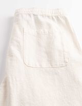 Chinohose - Leinen-Optik - wei&szlig;