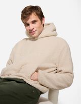 Hoodie - Schriftzug - beige