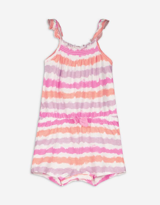 Jumpsuit - Geappliqueerd strikje - wit