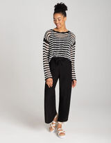 Damen Pullover - Ajour-Strick