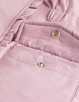 Parka - Abnehmbarer Kunstpelz - lila