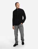 Dukserica sa kapuljačom - Ruska kragna - crno