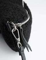 Torbica oko struka - Pli&scaron;ano krzno - crno