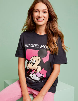 T-shirt - Mickey Mouse - Noir