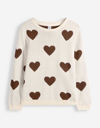 Pullover - Allover-Muster - Hellgelb