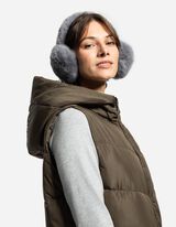 oorwarmers - Kunsthaar - donkergrijs