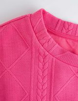 Pullover - viskoosi sisaldusega - erkroosa