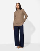 Troyer - Strick - hellbraun