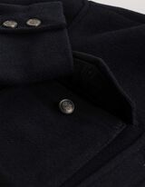 Jas - Wol look - Donkerblauw