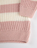 Longpullover - Chenille - rosa