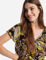 Blusenshirt - Wickeloptik