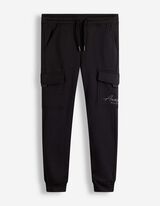 Set aus Sweatshirt und Hose - Color-Blocking - Dunkelgrau