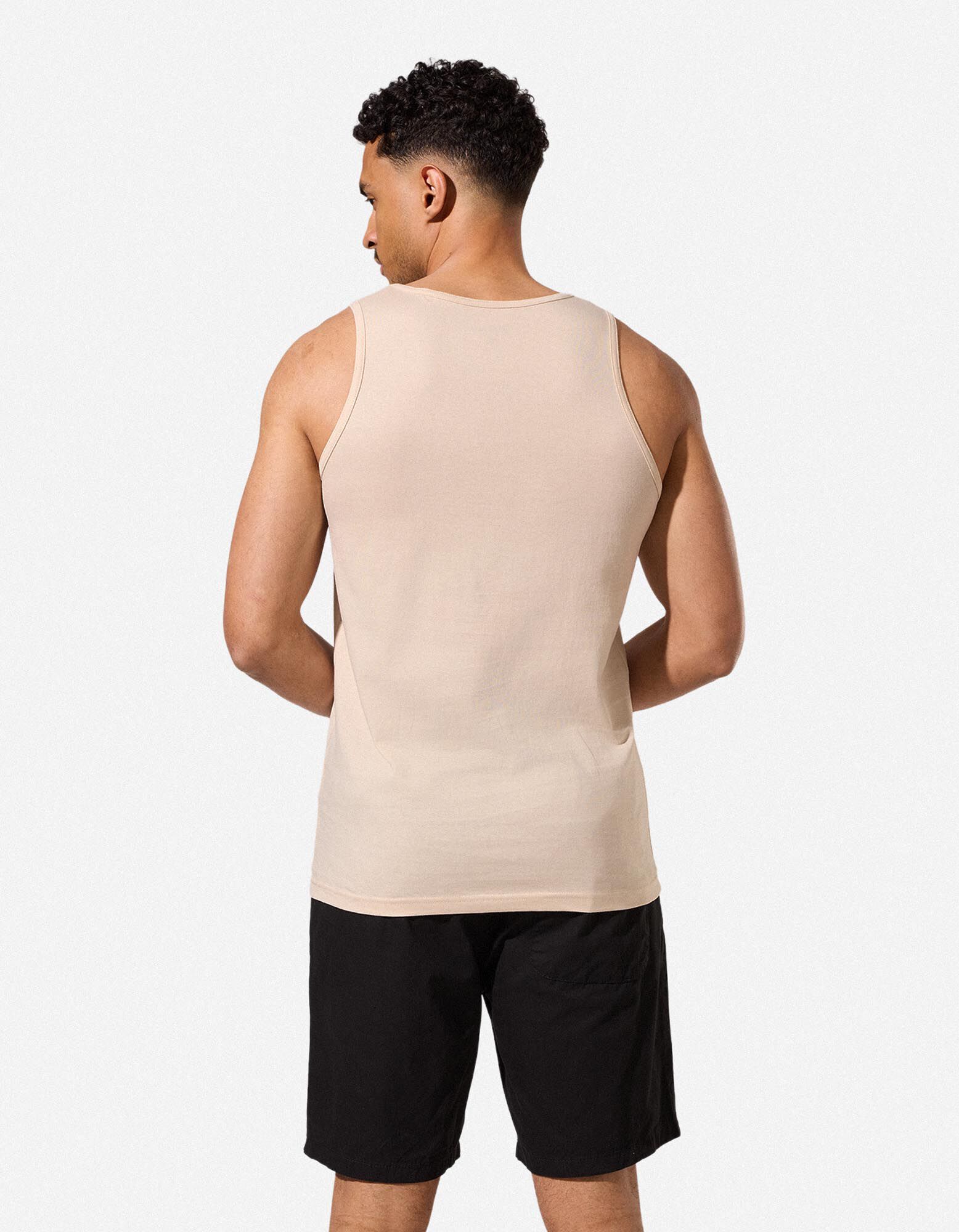 Tanktop - &Auml;rmellos - Beige