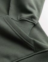 Sweatjacke - Fleece - dunkelgr&uuml;n