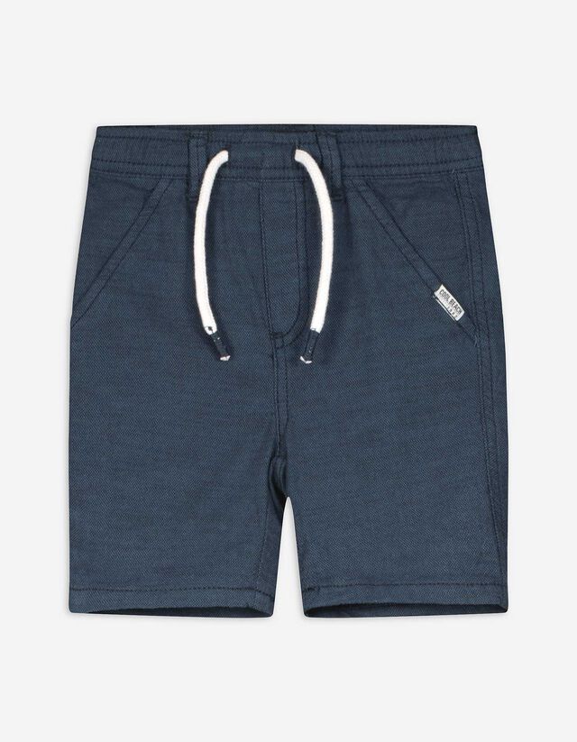 Pantaloncini - Vita elasticizzata - blu scuro