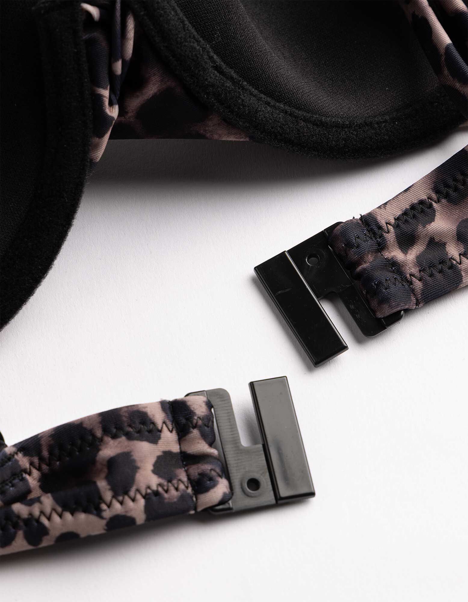 Bikinitop - Leopardenmuster - Braun
