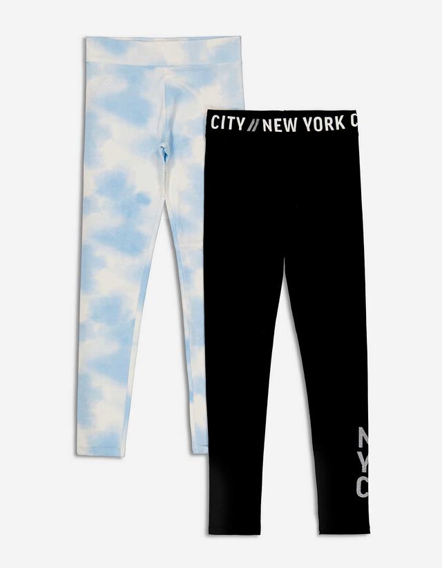 Mädchen Leggings - 2er-Pack  