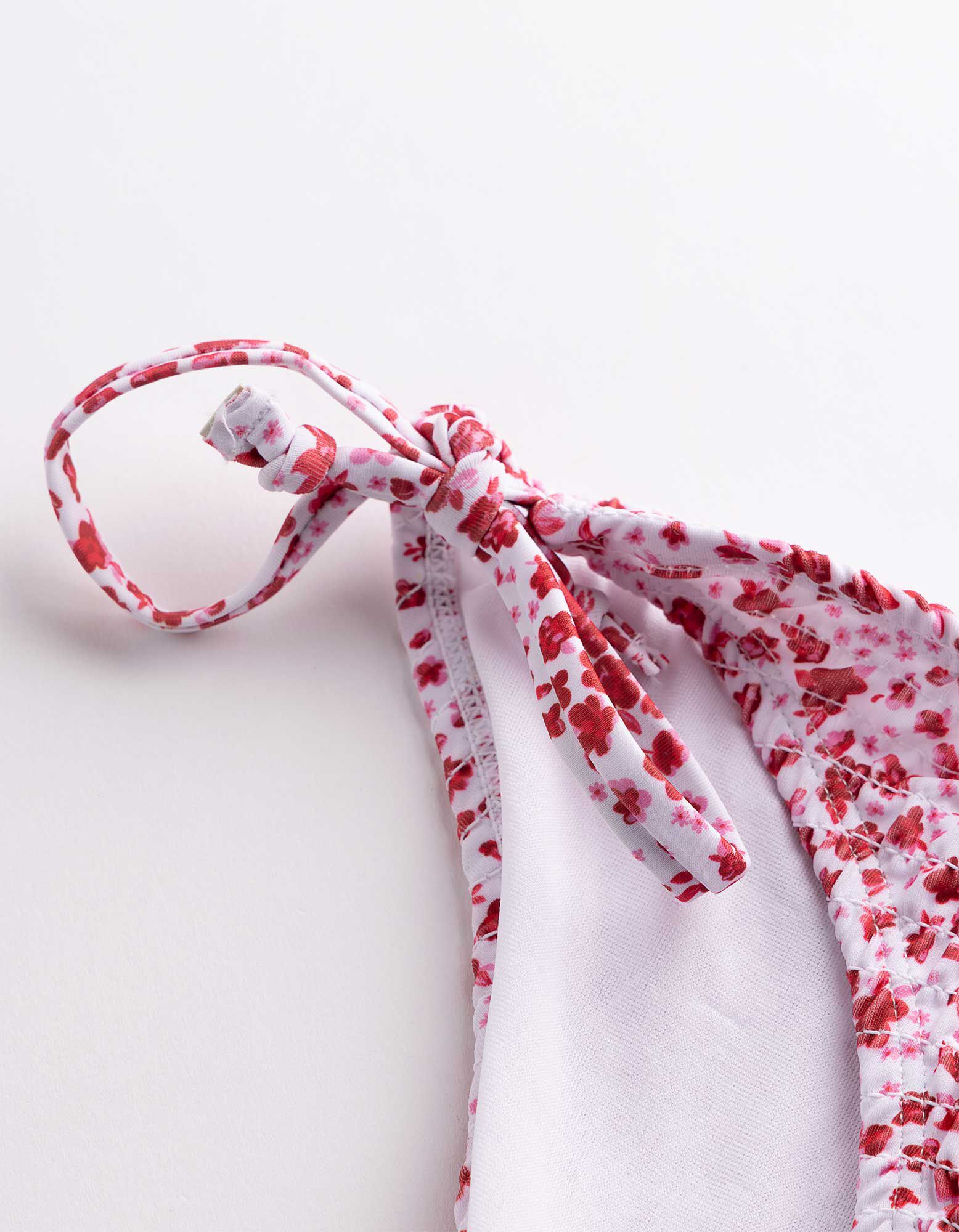 Slip de bikini - Imprim&eacute; all-over - blanc