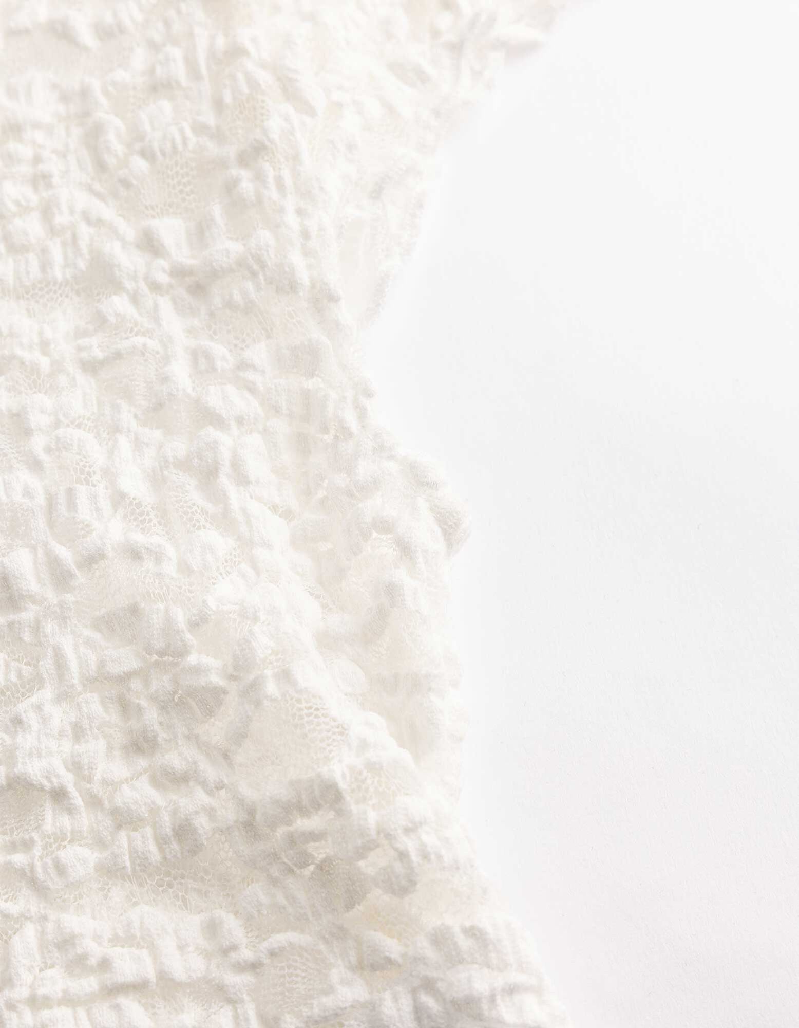 T-Shirt - Muschelsaum - Off-White