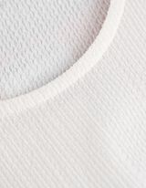 T-shirt - A costine - bianco