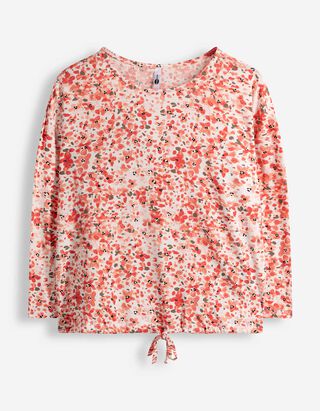 Shirt - Knotendetail - wei&szlig;