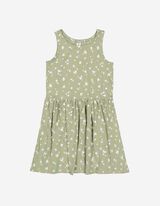 Mädchen Kleid in A-Linie - Florales Muster