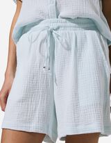 Shorts - Musselin - Hellblau
