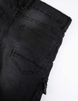 Bermuda &scaron;ortai  - Reguliuojama apačia - juodas