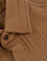 Komplet srajce in kratkih hlač - Muslin - svetlo rjava