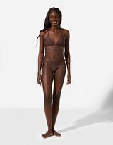 Bikinitop - Vetersluiting - bruin