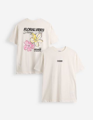 Longshirt - Oversized Fit - Off-White