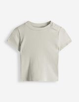 Set aus Shirt und Latzhose - Allover-Print - Off-White