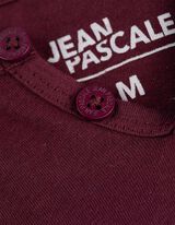 Póló - Póló nyakkivágása - mélyvörös