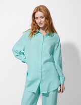 Camicia - Tinta unita - turchese