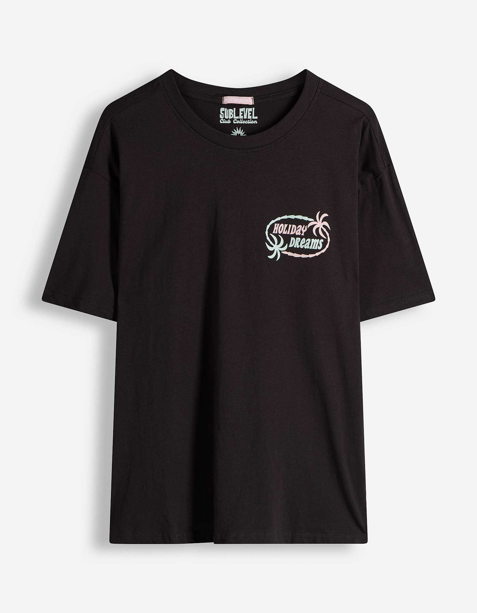 T-Shirt - R&uuml;ckenprint - dunkelgrau