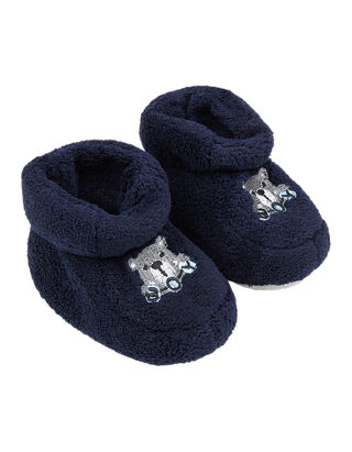 Baby Booties mit B&auml;rchen-Stickerei