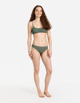 Bikinový vrchný diel - Štruktúrovaný materiál - tmavozelena