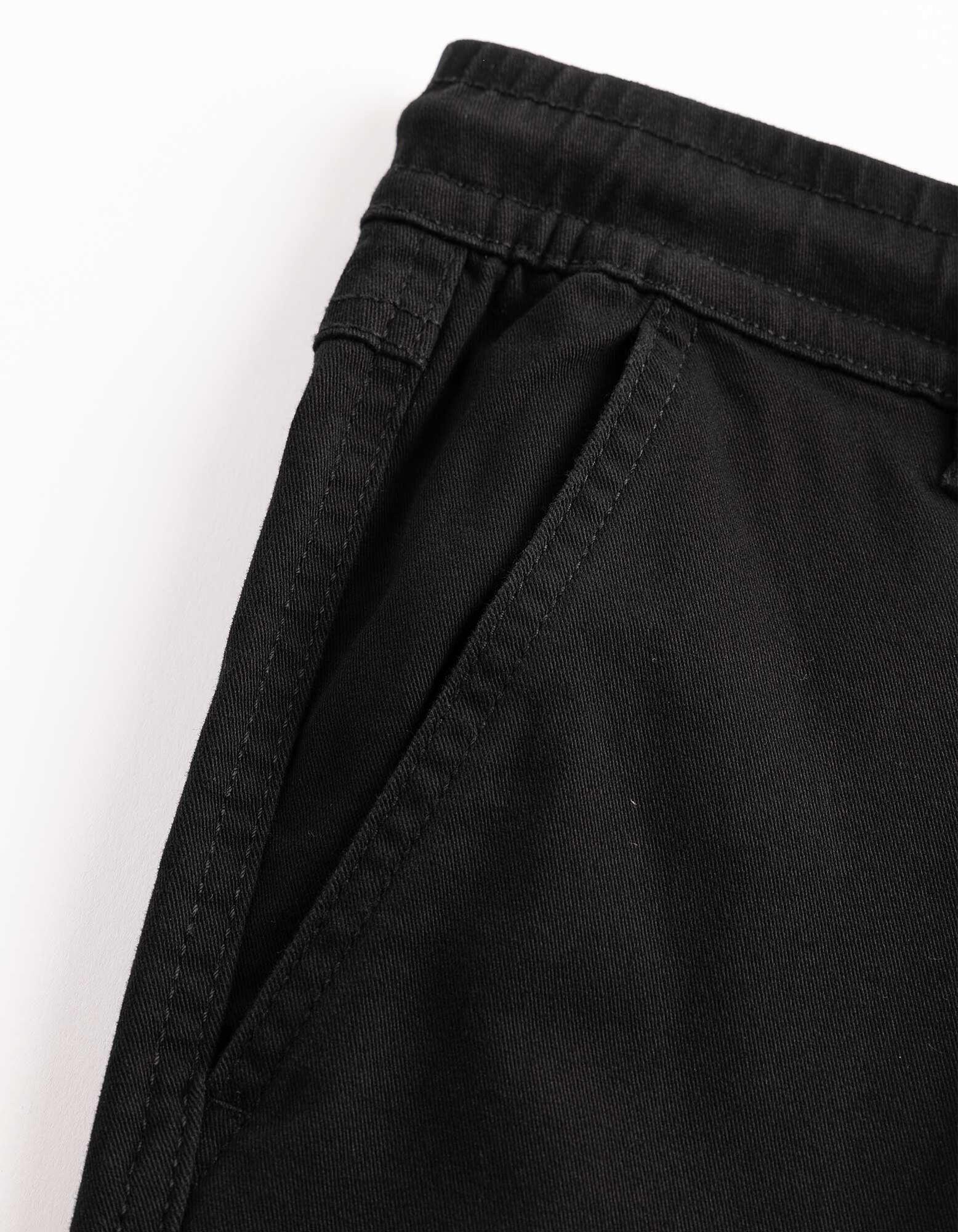 Cargohose - Twill - Schwarz