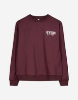 Sweatshirt - Rückenprint - dunkellila