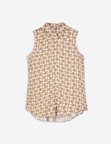 Overhemdblouse - Print all-over - beige