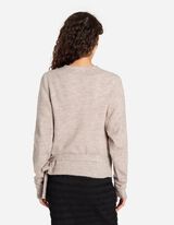 Pleteni pulover - Izgled na preklop - bez