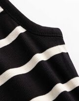 Robe longueur midi - Fente lat&eacute;rale - Noir