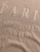 T-Shirt - Glitzerprint - Braun