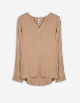 Blusa - Tinta unita - beige