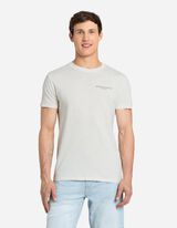 T-s&auml;rk - tagak&uuml;ljel motiiv - valge