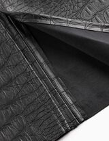 Sukně - Imitace kůže - cerná