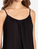 Top - LENZING™ ECOVERO™ - nero