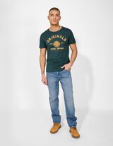 Tričko - Potisk - tmave zelena